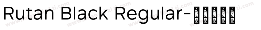 Rutan Black Regular字体转换